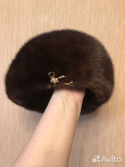 Берет норковый