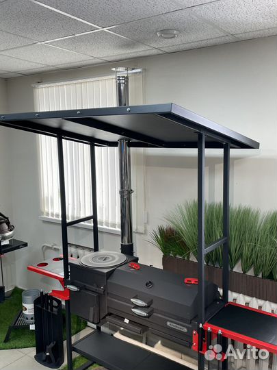 Мангал 3 в 1 с крышей