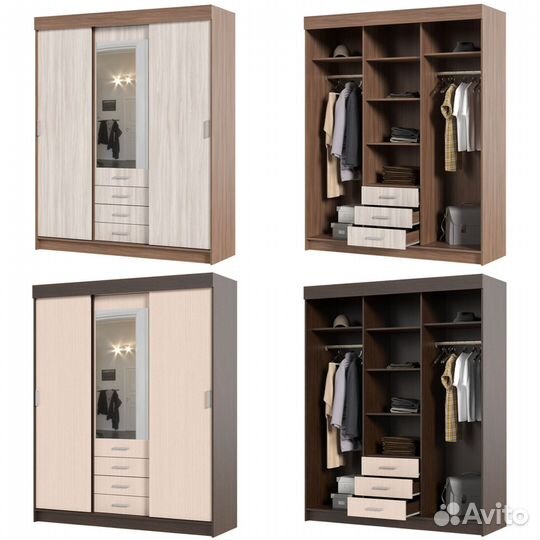Шкаф-купе 340см двойной Андрей 3