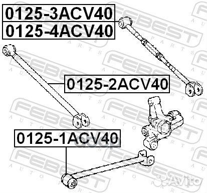 Тяга toyota camry 06- зад.подв. 01251ACV40 Febest