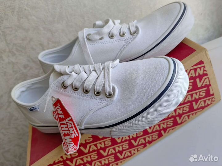 Белые кеды vans old skool 38