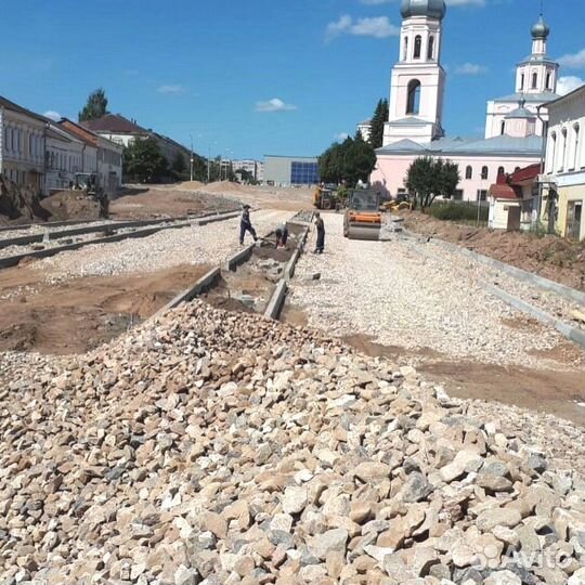 Щебень гранитный на парковку