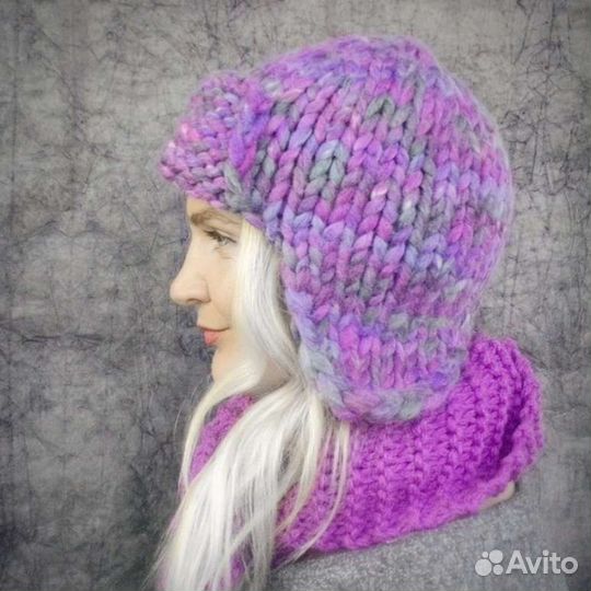 Шапка шарф
