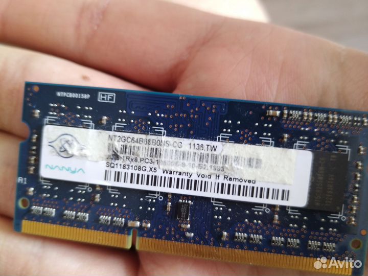 Оперативная память ddr3 для ноутбука 2 гб