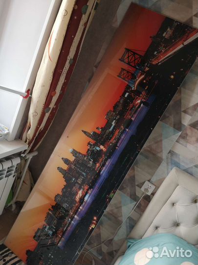 Стеклянный фартук для кухни