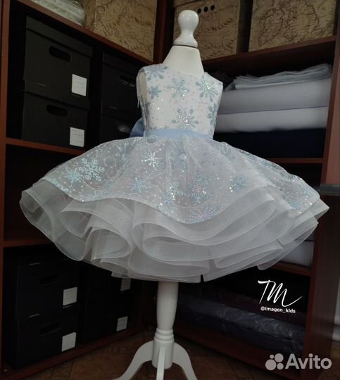 Платье снежинки