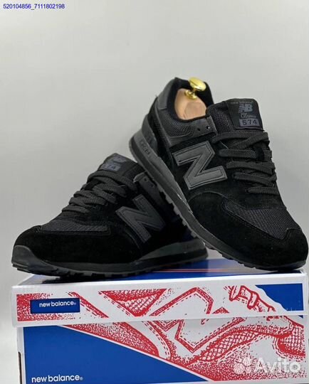 Кроссовки New Balance 574 Black (Арт.41637)