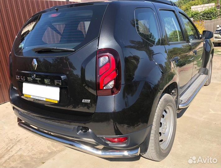 Renault Duster 2017 Защита заднего бампера