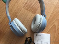 Наушники Cat Ear Headphones Голубые,беспроводные