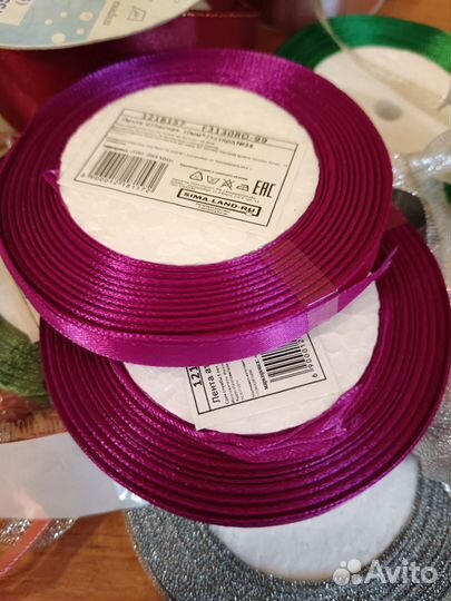 Ленты атласные для творчества