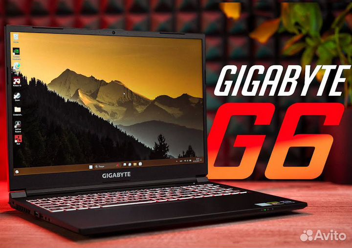 Игровой ноутбук gigabyte G6 (i5 13500H / RTX4060