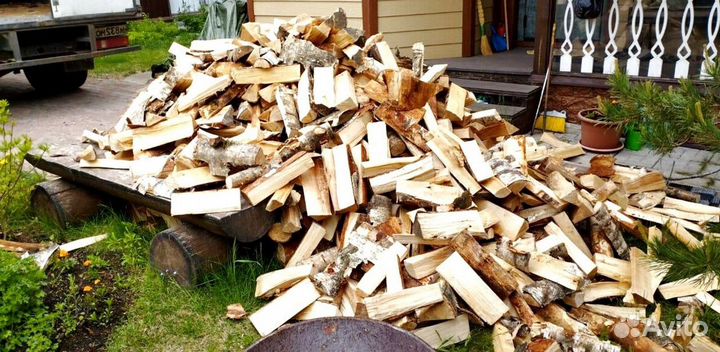Дрова сухие в укладку любого объема