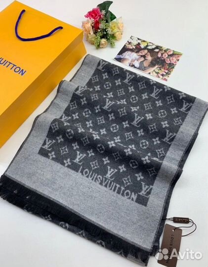 Мужской шарф Louis Vuitton синий