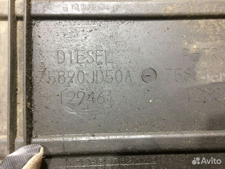 75890JD50A Защита двигателя Nissan Qashqai J10