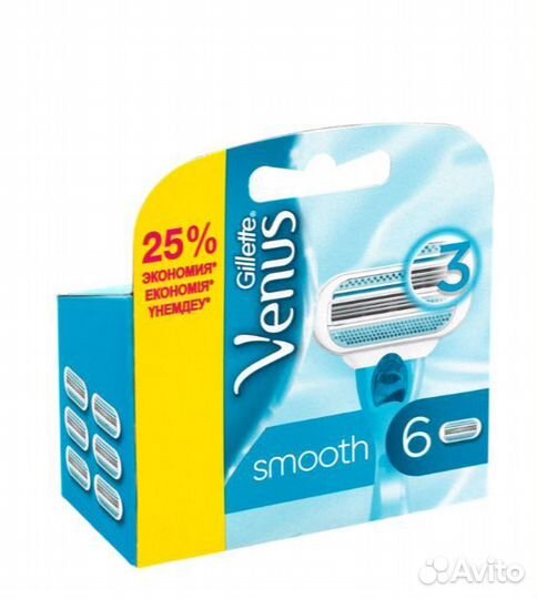 Кассеты сменные для бритья Gillette Venus 6 штук
