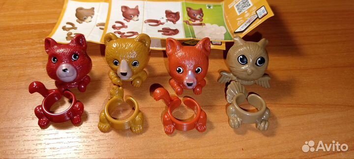 Серии киндер животные разные