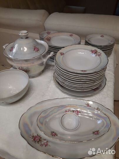 Столовый сервиз бу фарфоровый