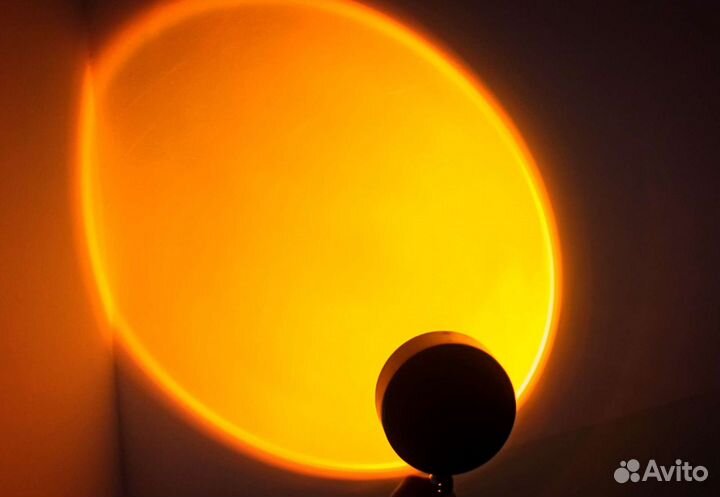 Светодиодная лампа закат рассвет ночник подарок