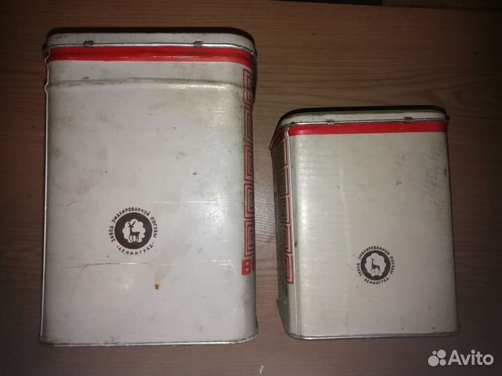 Банка жестяная СССР для сыпучих продуктов