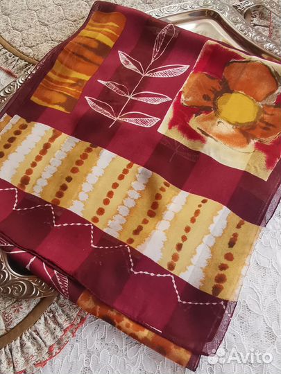 Винтажный стильный шарф Италия