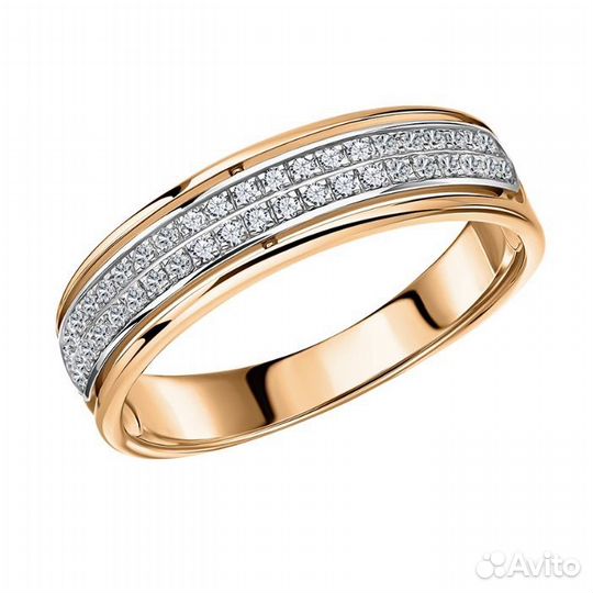 Золотое кольцо с бриллиантами
