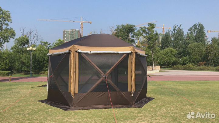 Шатер автомат усиленный с 1-м входом рыбалка/кемпи