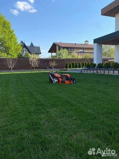 Рулонный газон автополив под ключ любой объем