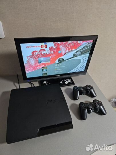 Sony Playstation 3 slim прошитая + игры