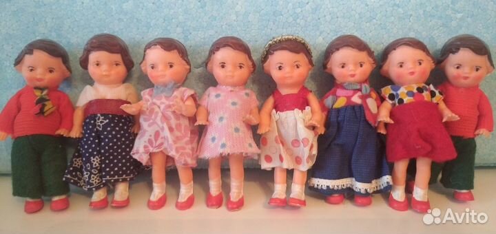 Куклы гдр новые немецкие пупсы 8.5 см