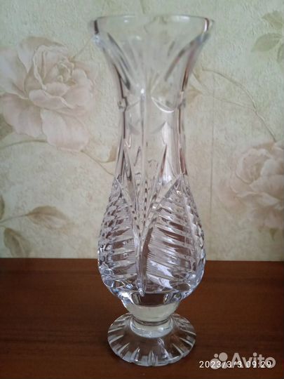 Ваза хрустальная СССР новая