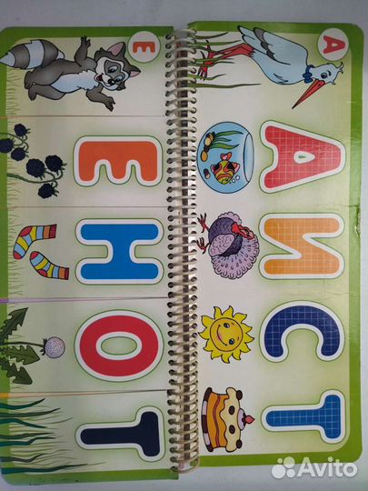 Книга для тех, кто учится складывать буквы в слова