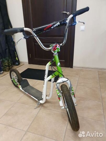 Городской самокат Black Aqua Go big 16*12