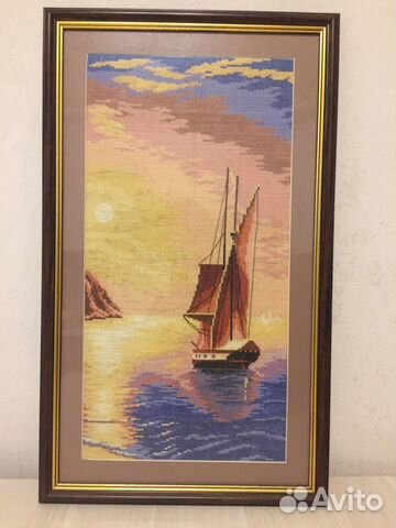 Картина крестом «Корабль»