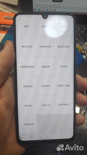 Битый дисплей a325 samsung