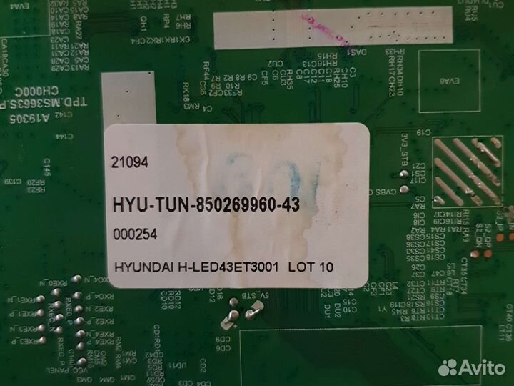 Материнская плата hyundai H-LED43ET3001