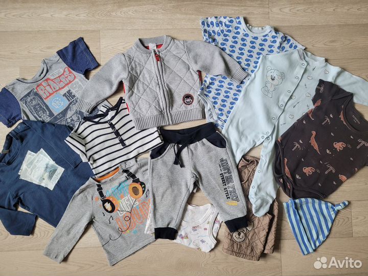 Вещи пакетом на мальчика р.74, 80,86