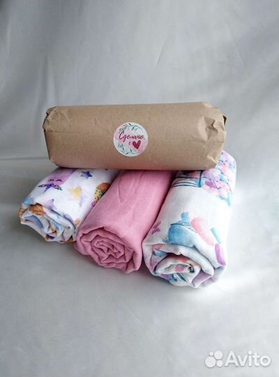 Пеленки муслин двухслойный новые 110 на 110