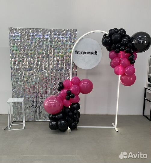 Фотозона шары столик для торта
