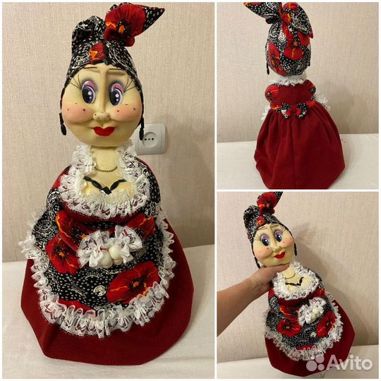 Минибар. Баба на чайник. Ручная работа