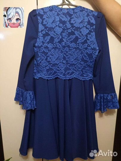 Синее платье для девочки