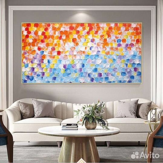 Текстурная картина маслом на холсте Абстракция