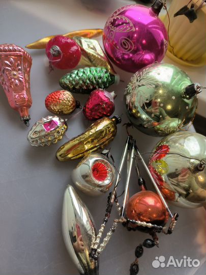 Ёлочные игрушки времён СССР