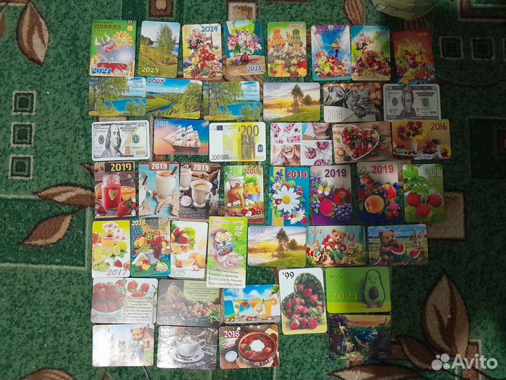 Календарики карманные