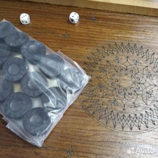 Нарды деревянные 60х60 (кожа)