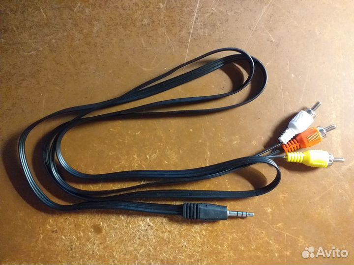 Кабель джек 3 тюльпана