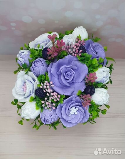 Букет цветов из мыла,мыло ручной работы