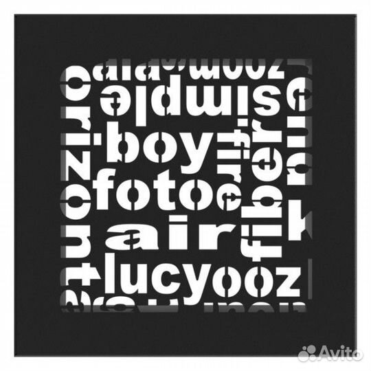 Вентиляционная решетка Kratki ABC Черная) 17 х 30)