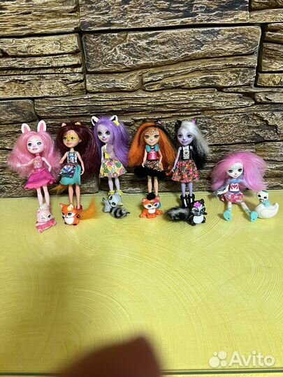 Кафе, пикник, куклы энчантималс