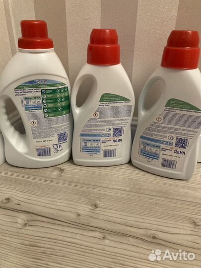 Гели для стирки персил