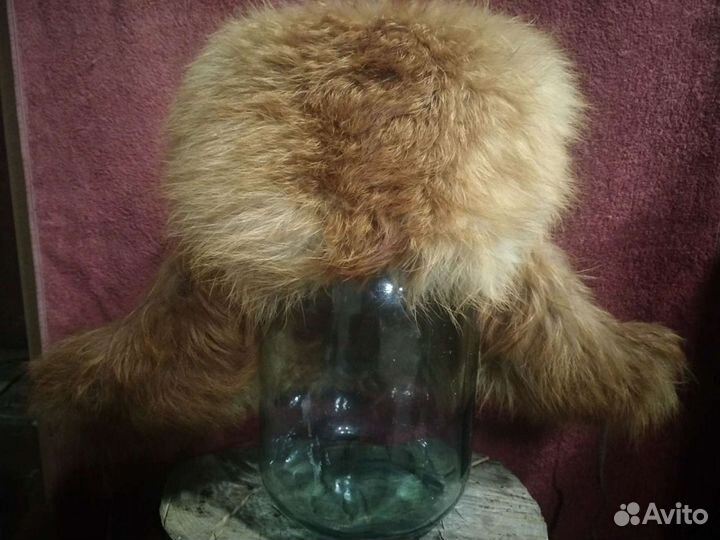 Шапка ушанка из лисы
